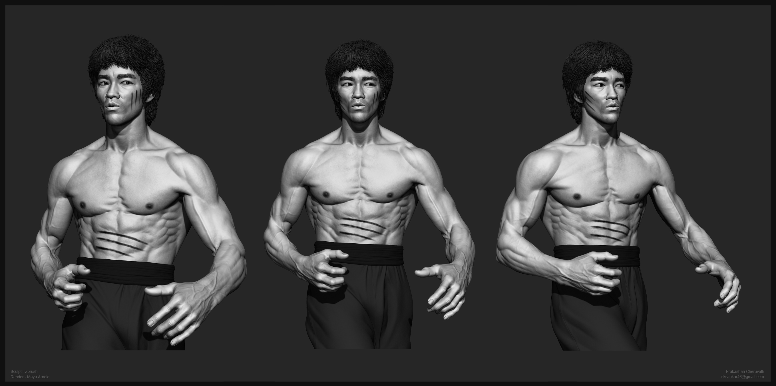 Bruce Lee Zbrushcentral