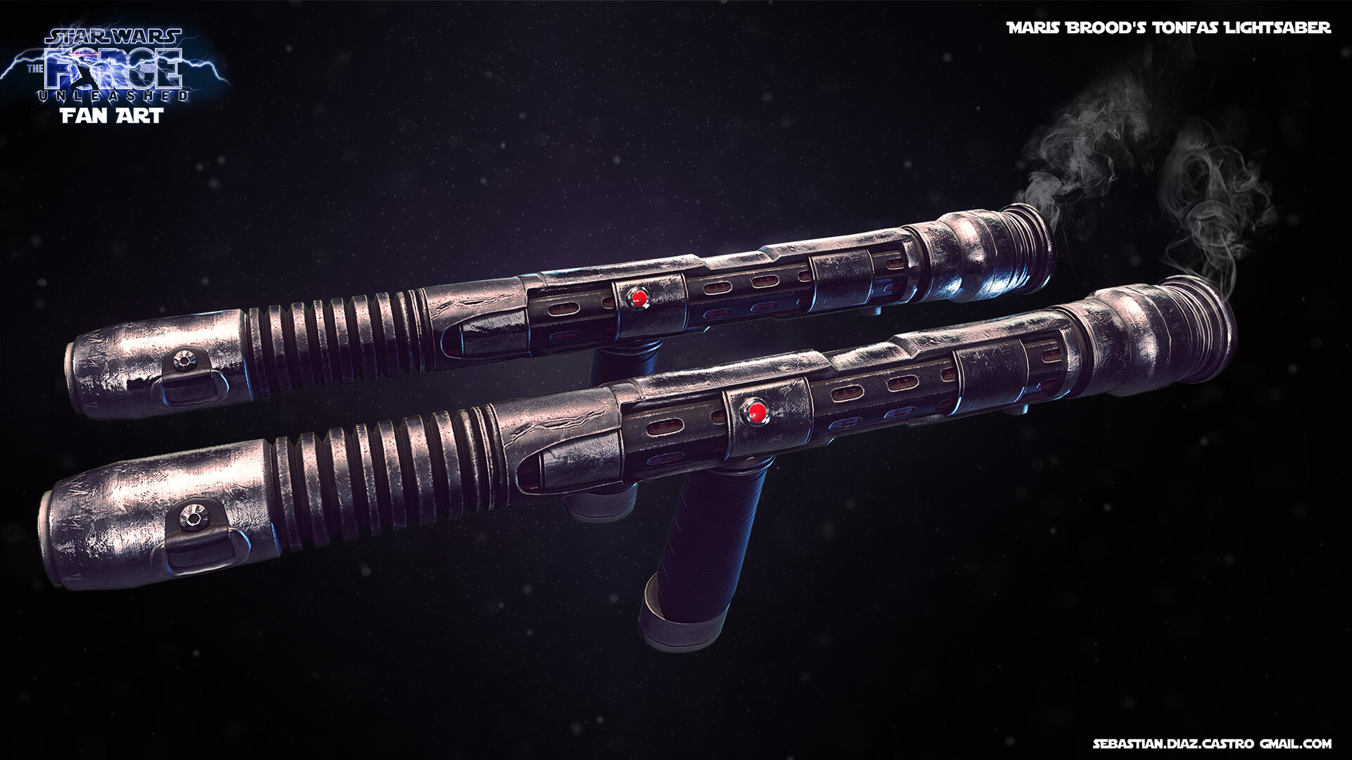 Maris Brood's Tonfas Lightsaber Star Wars: The Force Unleashed.