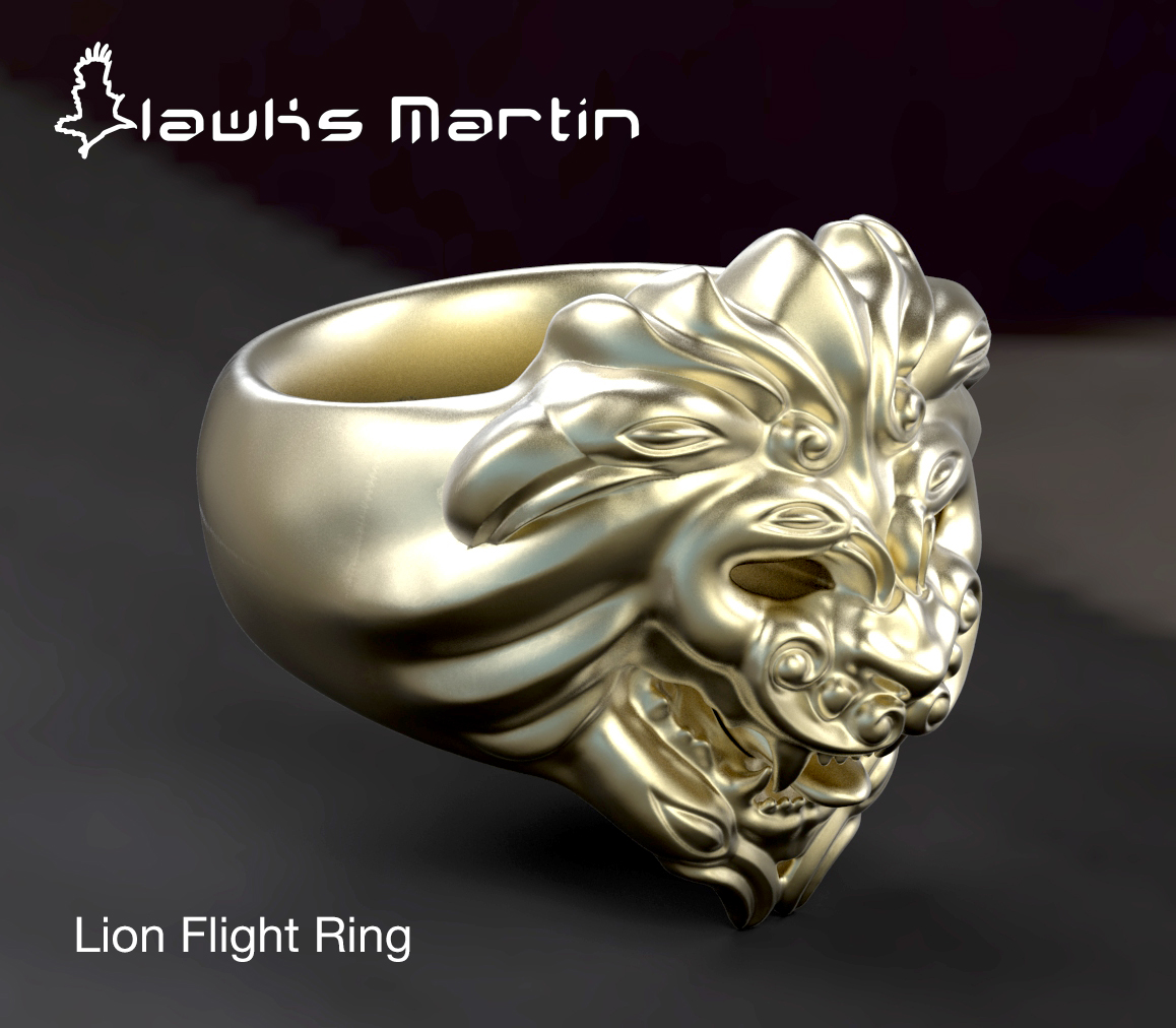 Lion Flight Ring Three QuarterTopLogo.jpg