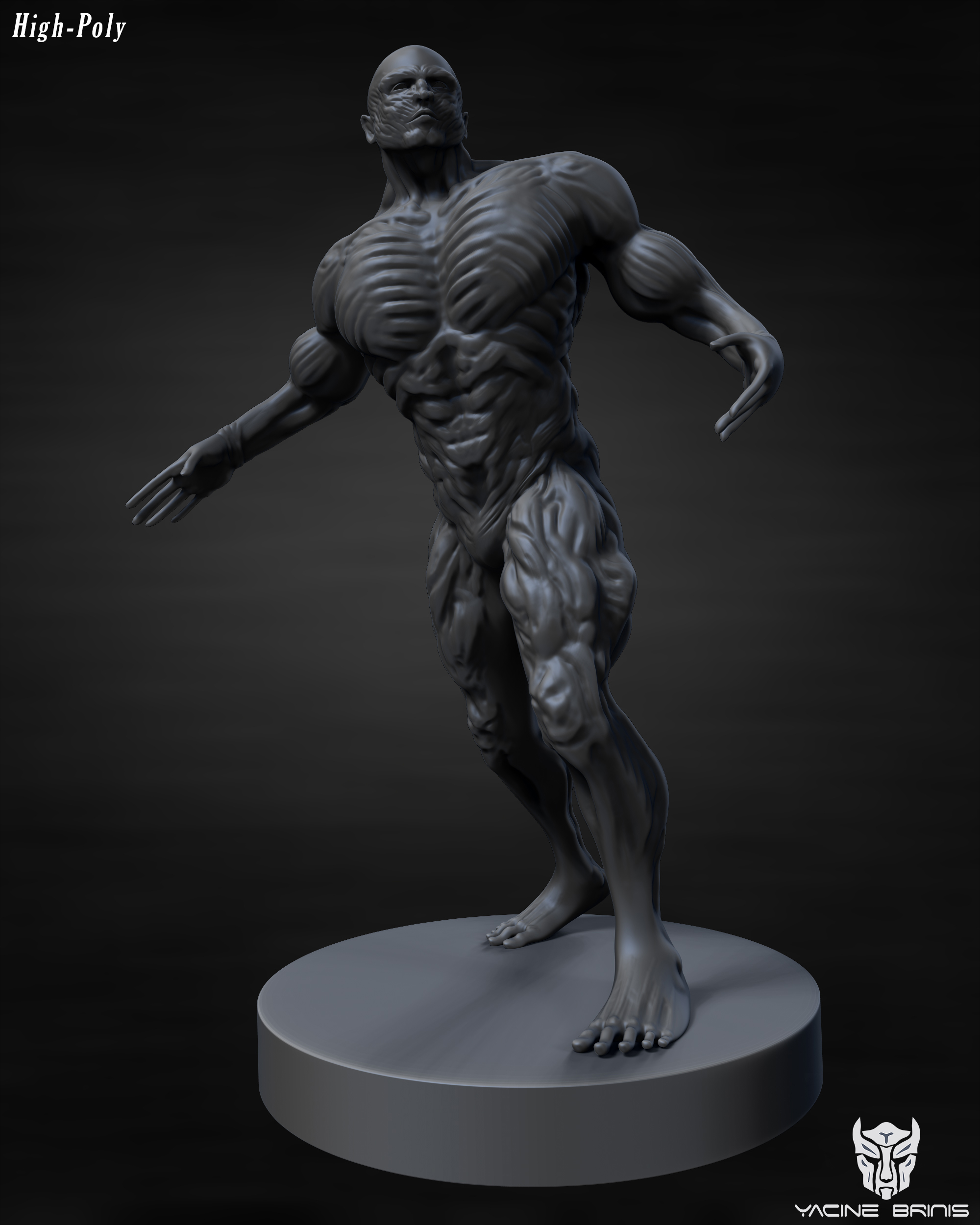 High-Poly Hulk from the Avengers By Yacine BRINIS 3D Character & Creature Design.jpg