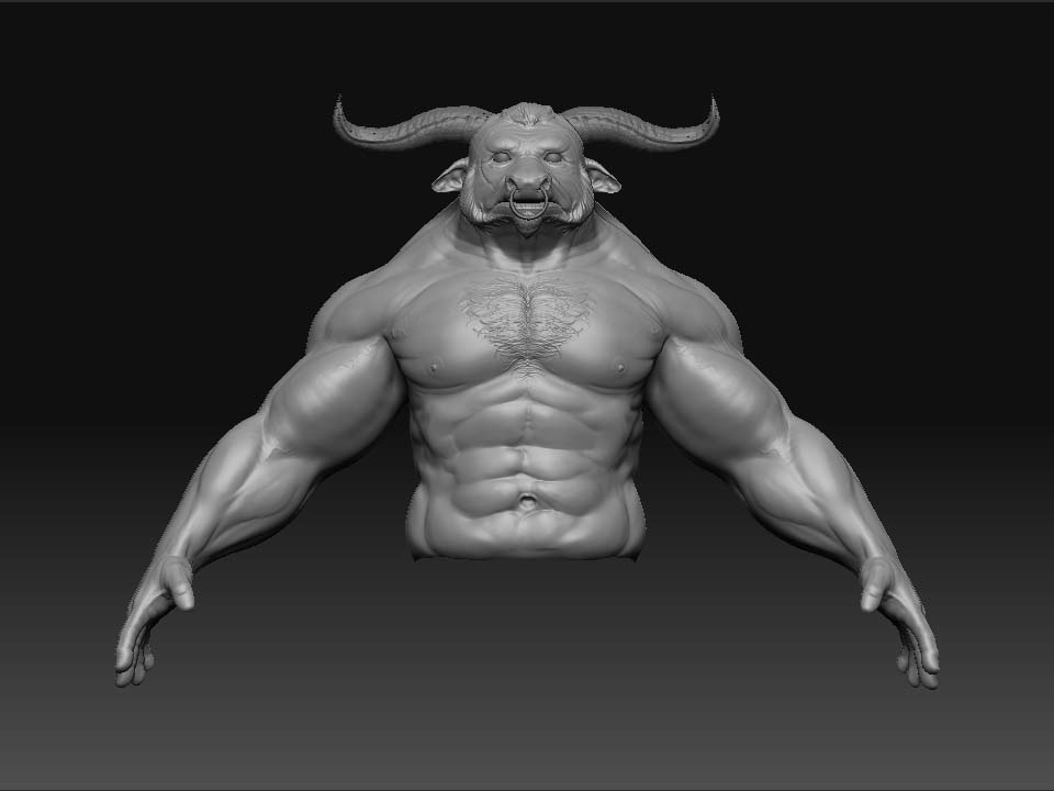 Minotaur T pose - Download Free 3D model by matisosanimation  (@matisosanimation) [040b9d3]