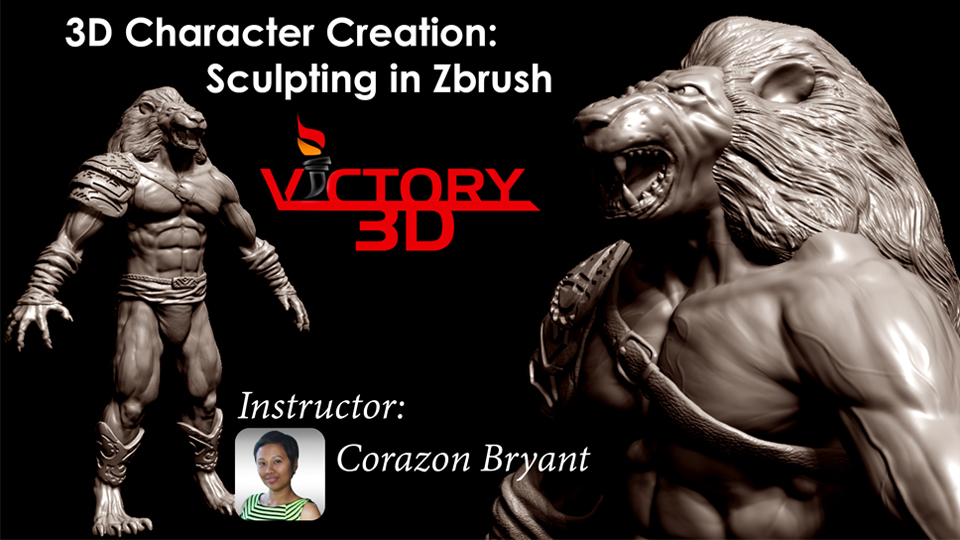 udemy male character creation in zbrush