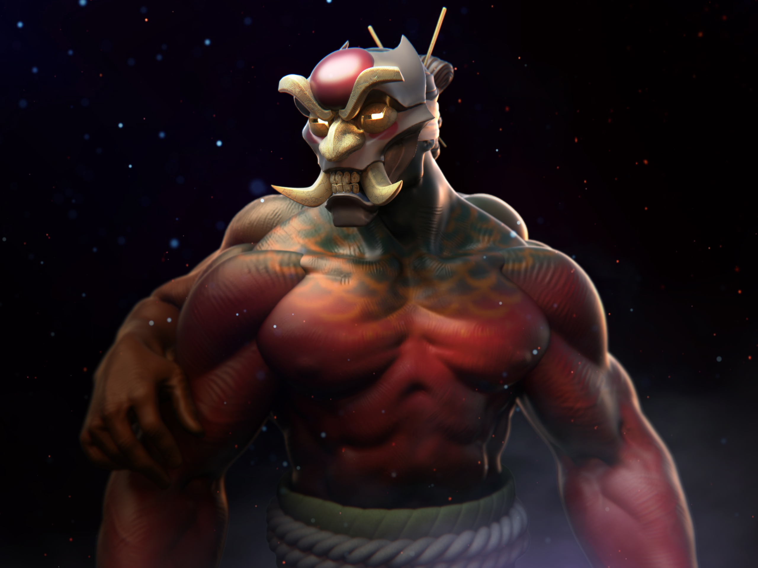 Fourarmed Warrior ZBrushCentral