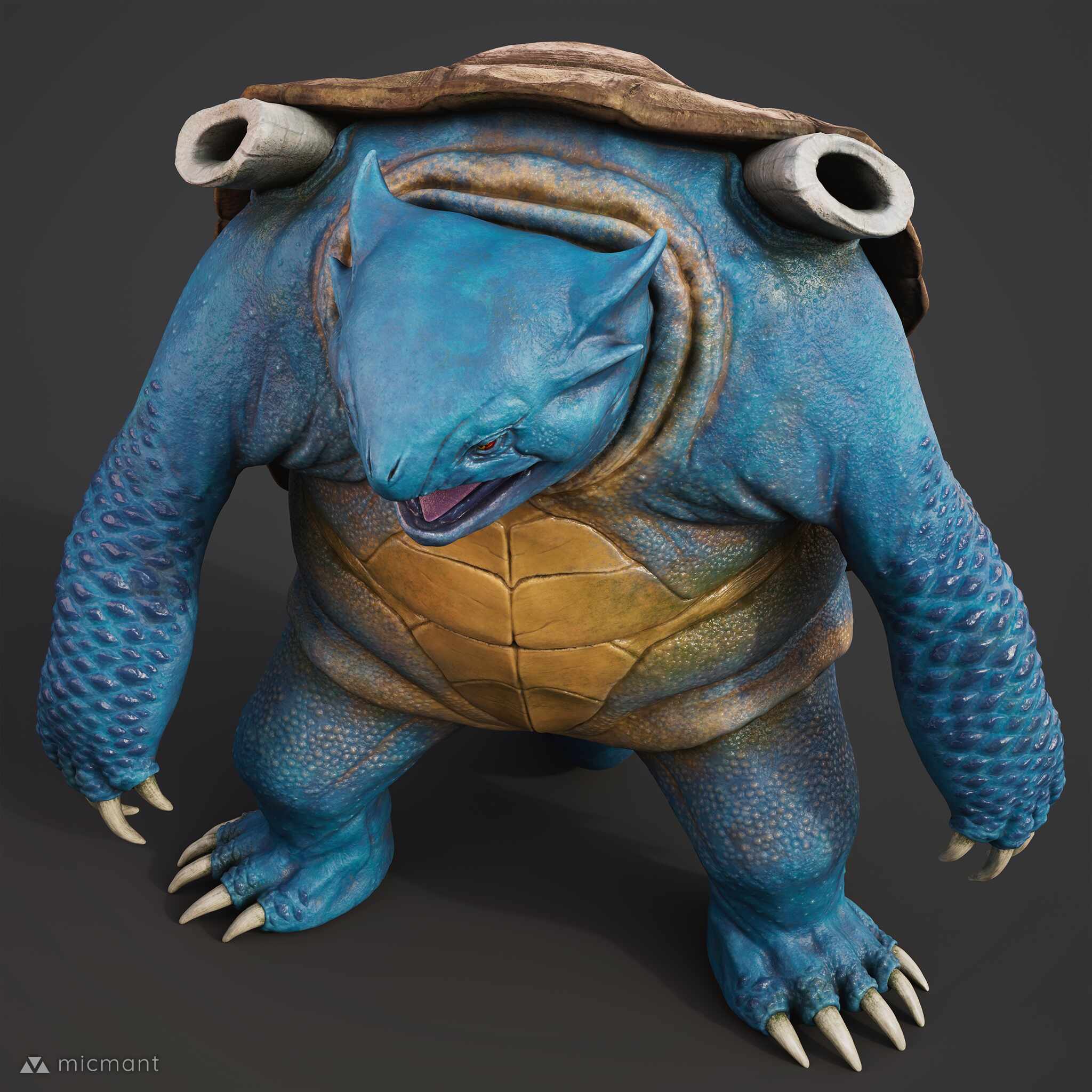 Realistic Blastoise - Pokémon Fanart - ZBrushCentral