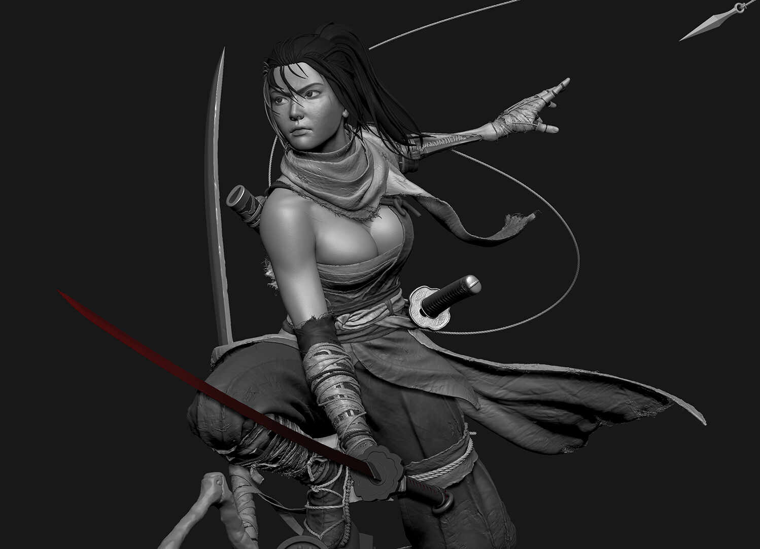 Sekiro Lady Wolf ZBrushCentral