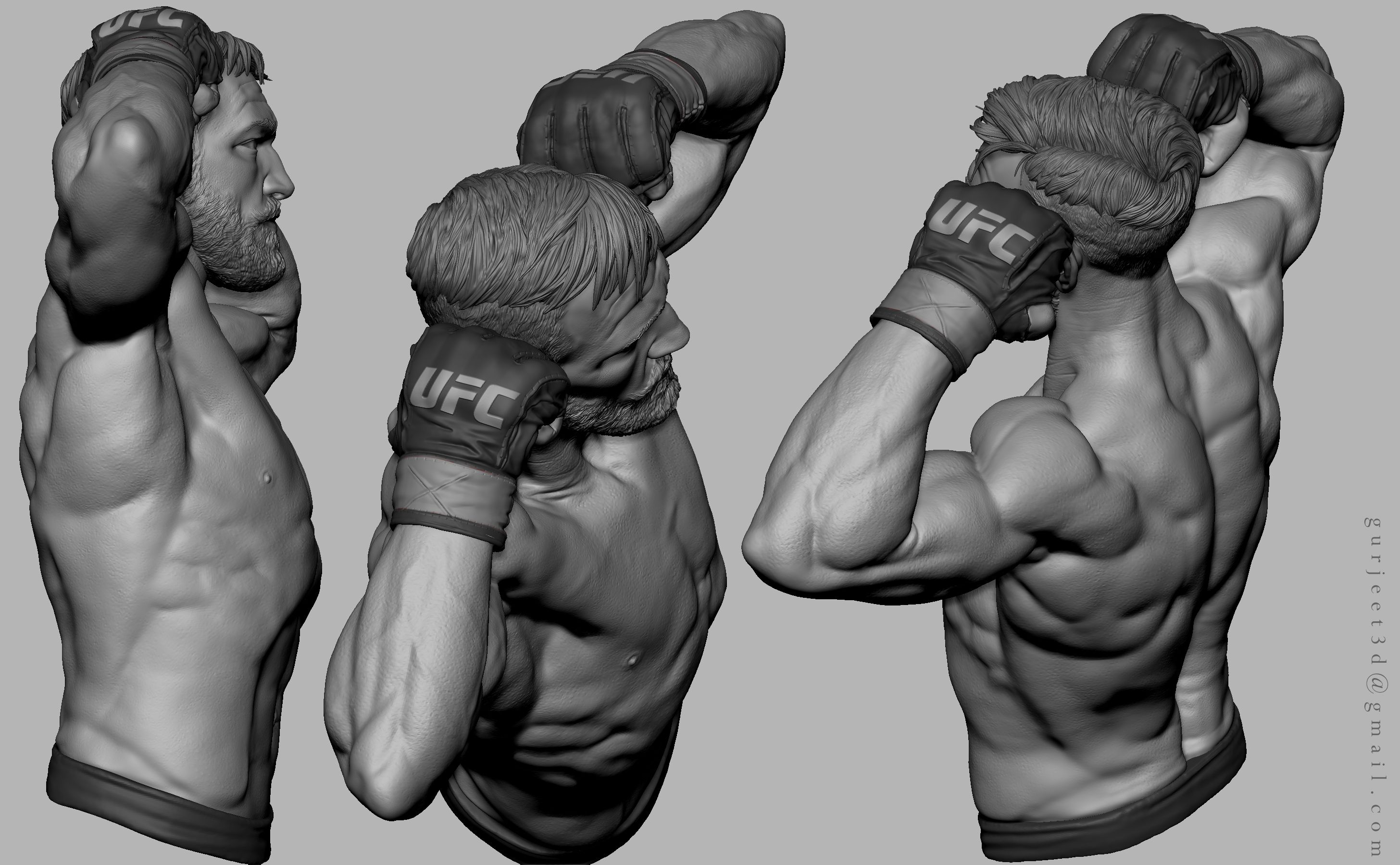 UFC Fighter Figurine Portfolio Piece - ZBrushCentral