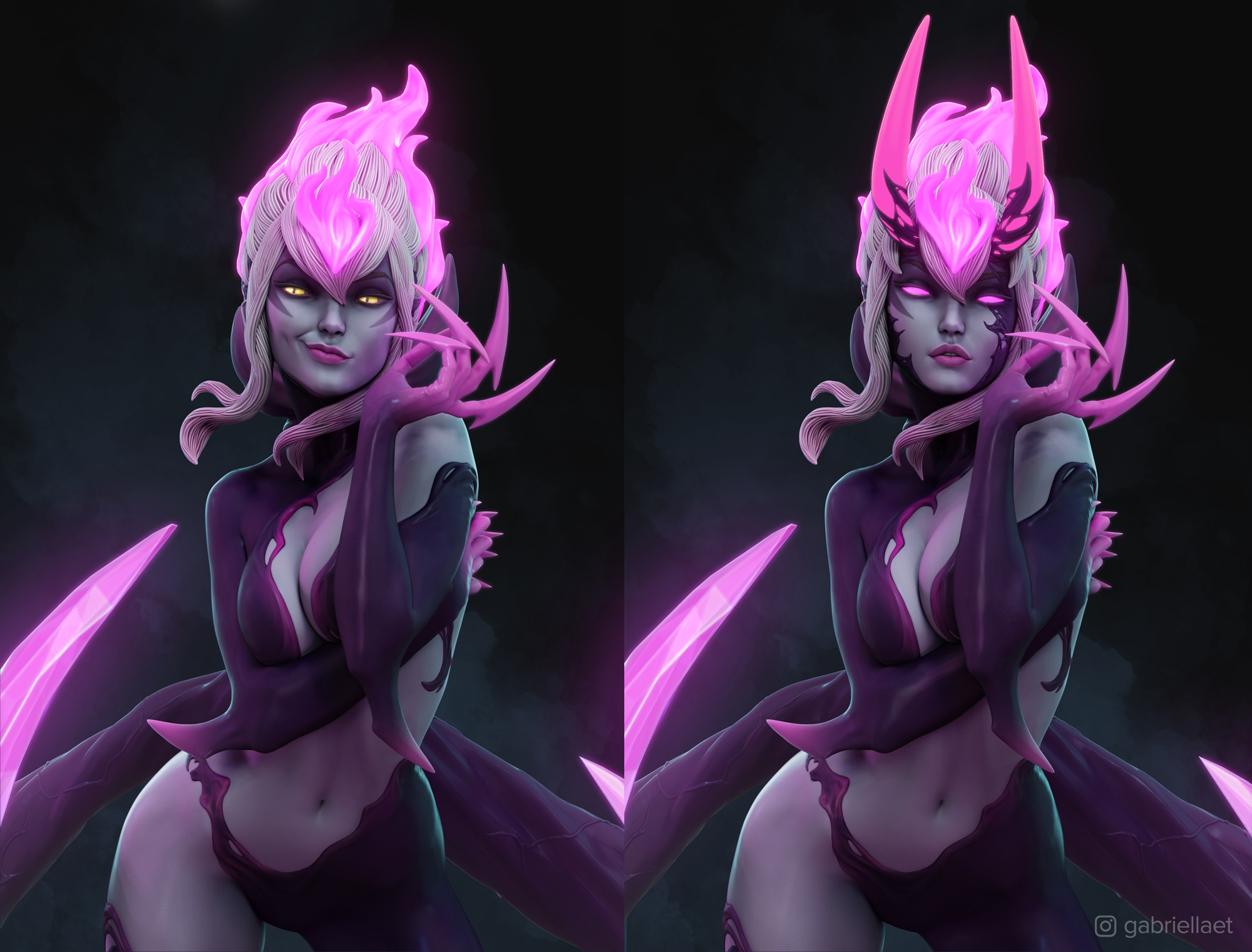 Evelynn - League of Legends Collectible Fan Art.