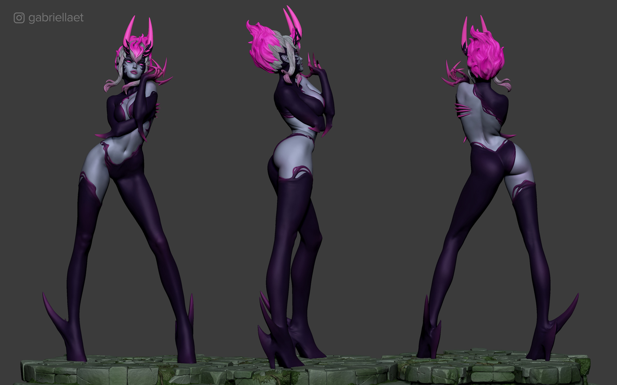 Evelynn Fan Art (League of Legends) - Polycount Forum