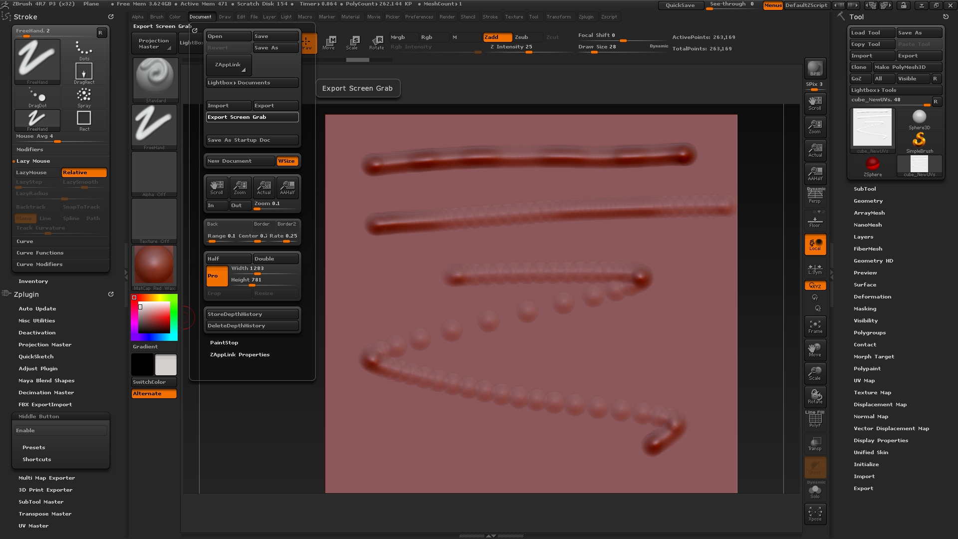 why wont zbrush draw only one tool