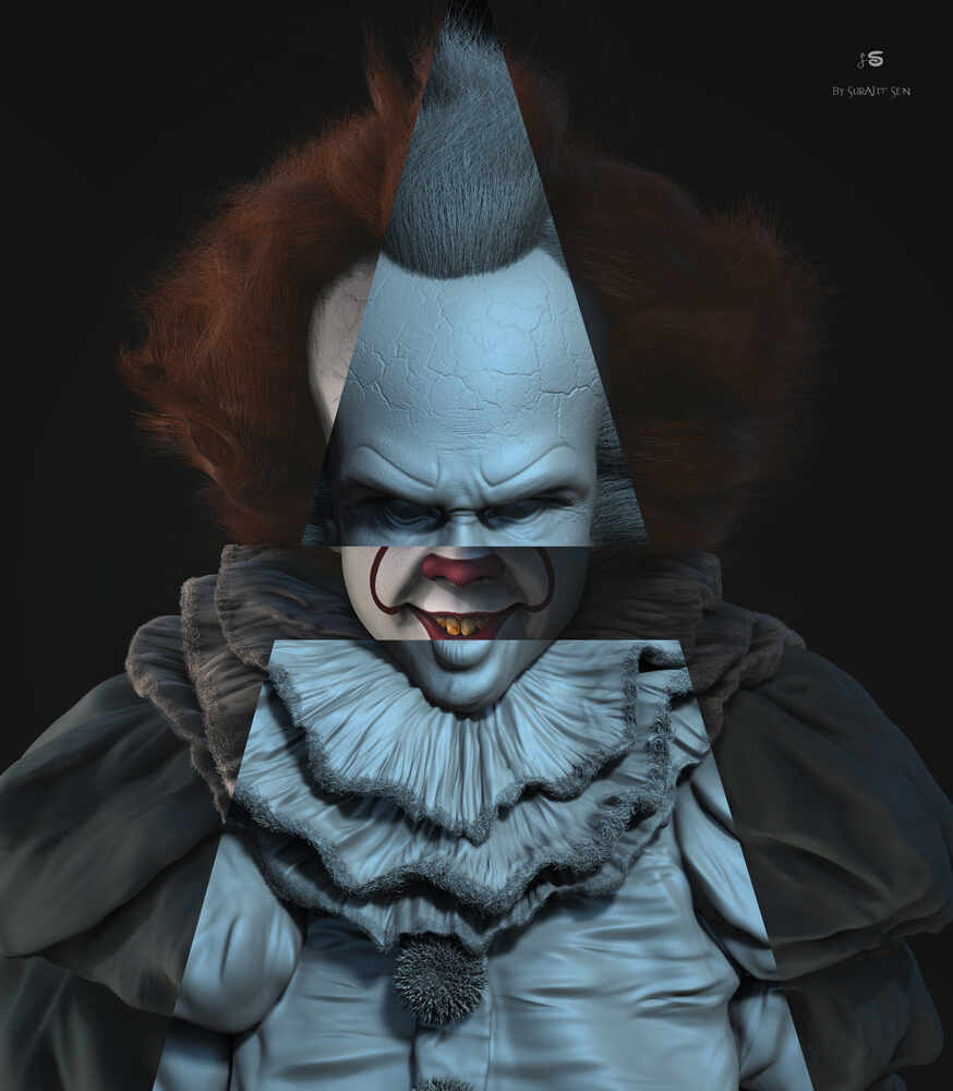 Pennywise_DIgital_Sculpture_SurajitSen_Aug2021_CLL