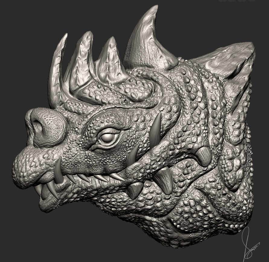 The Fossil Warden_Digital_Sculpture_SurajitSen_May2026_WIP