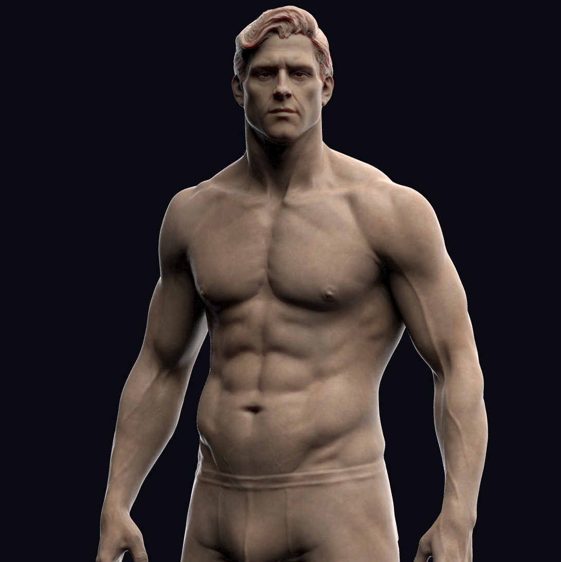 Male anatomy study - ZBrushCentral