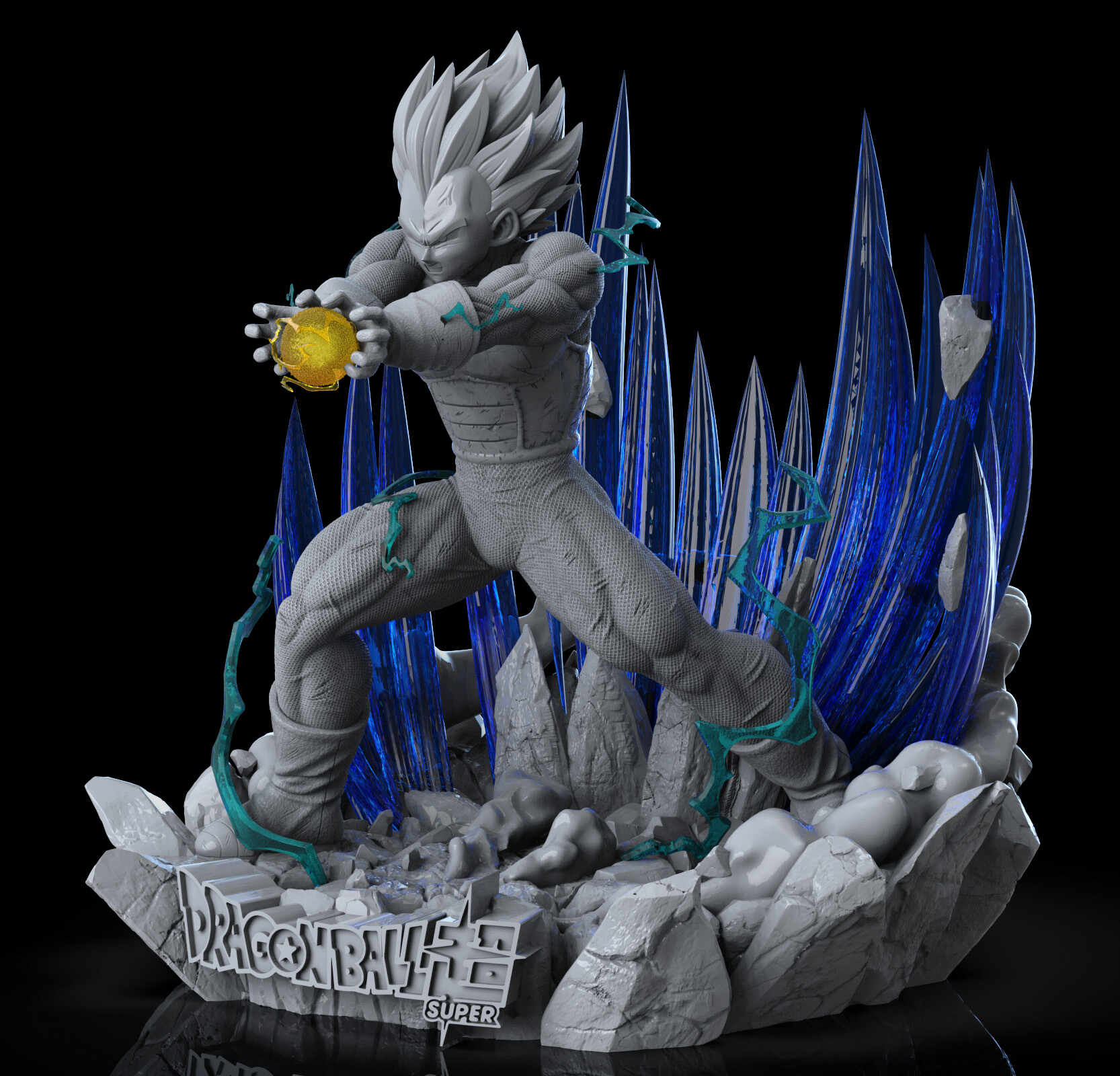 Vegeta Final Flash Statue - ZBrushCentral