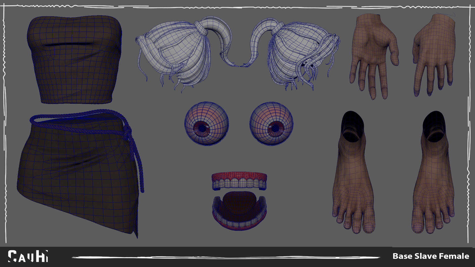 Female Custom Base Mesh 3d Model