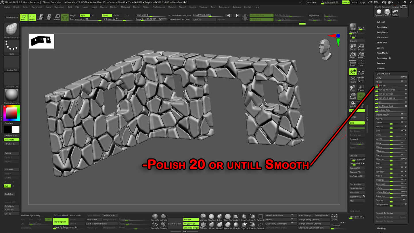 zbrush custom surface noise