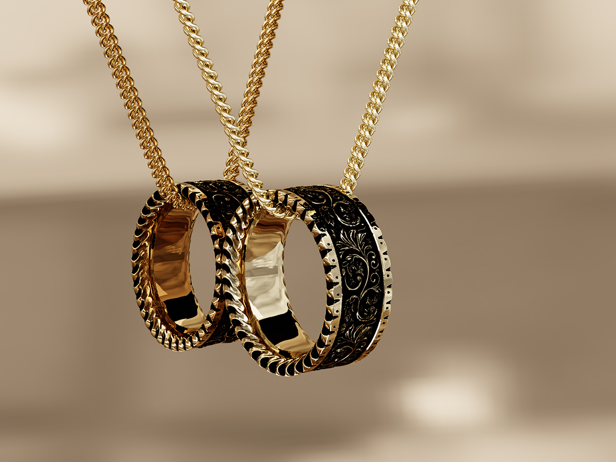 Floral Ring - Pendant