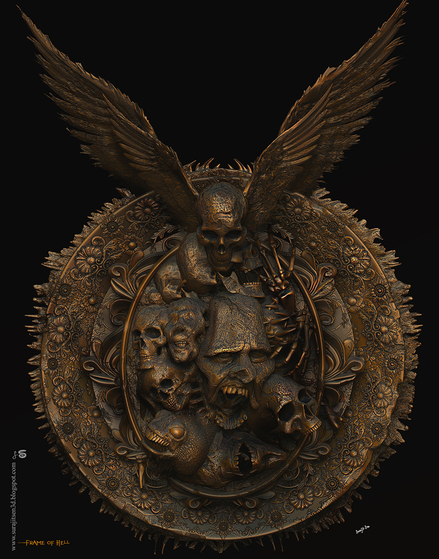 Frame_of_Hell_Digital_Sculpture Surajit Sen_Nov2020_L