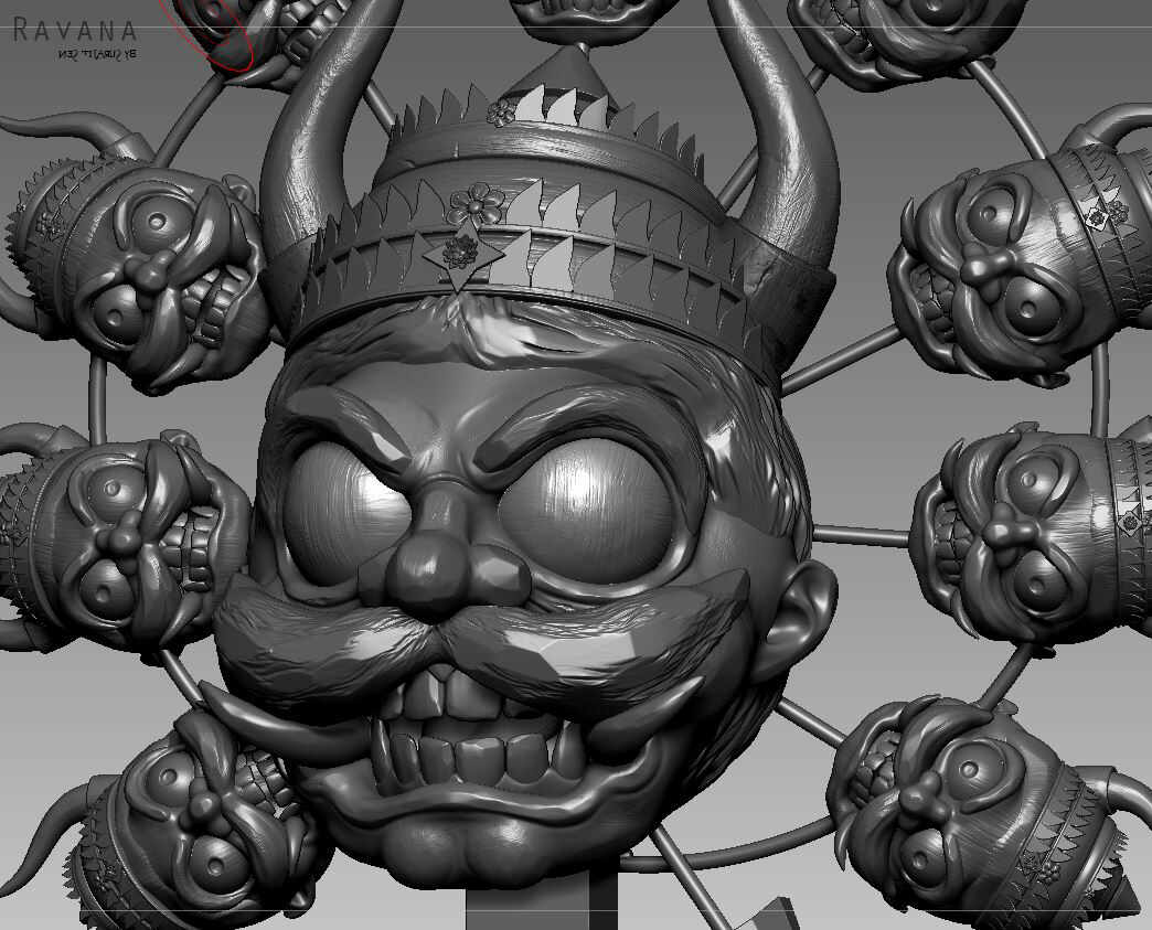 Ravana_Dussehra_Digital_Sculpture_SurajitSen_Oct2024_WIPC