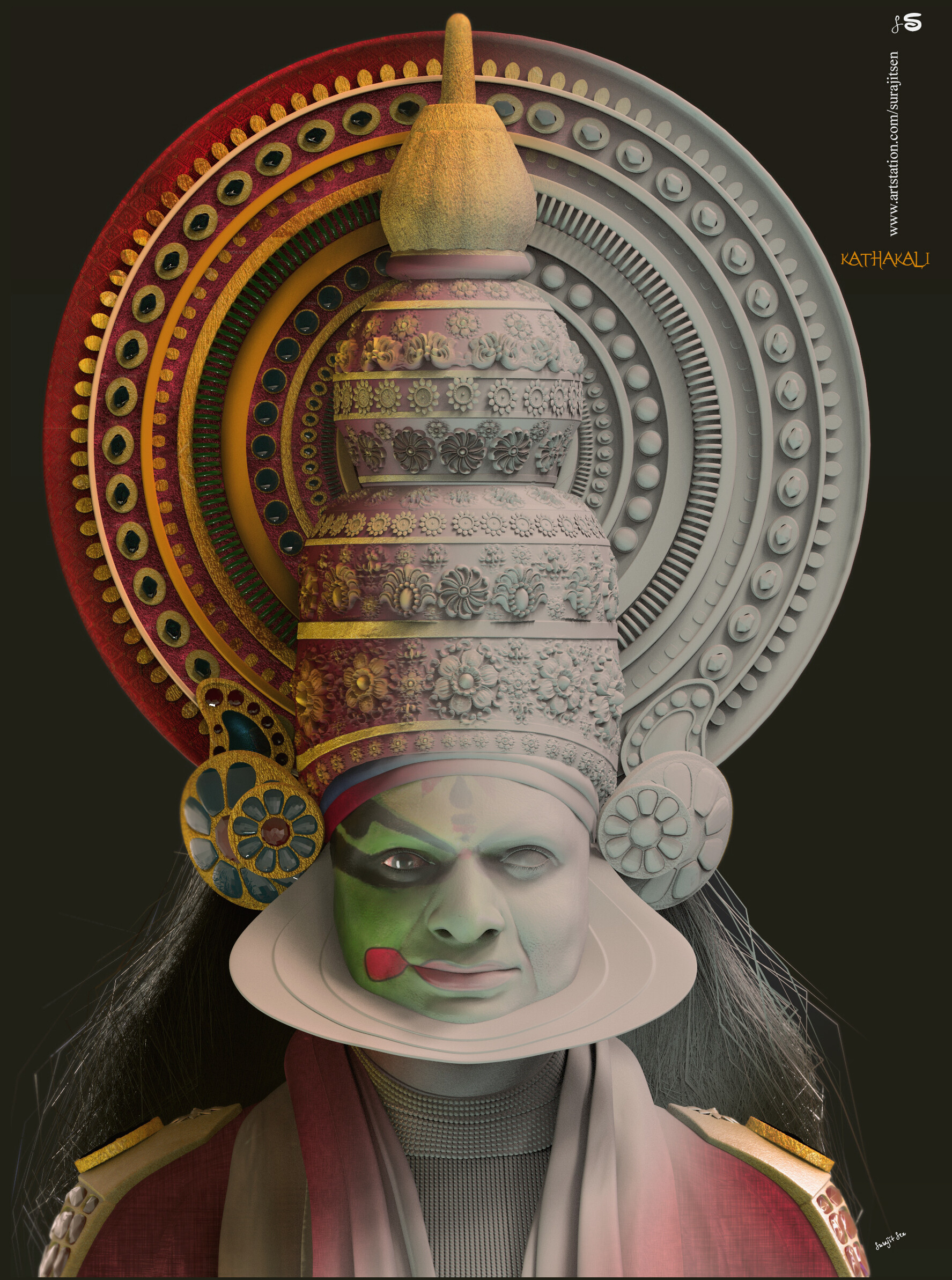 surajit-sen-kathakali-the-art-of-indian-dance-cg-character-surajitsen-may2020-gr
