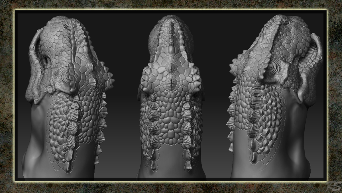 Detalhando um V-Rex com alphas personalizados no ZBrush 