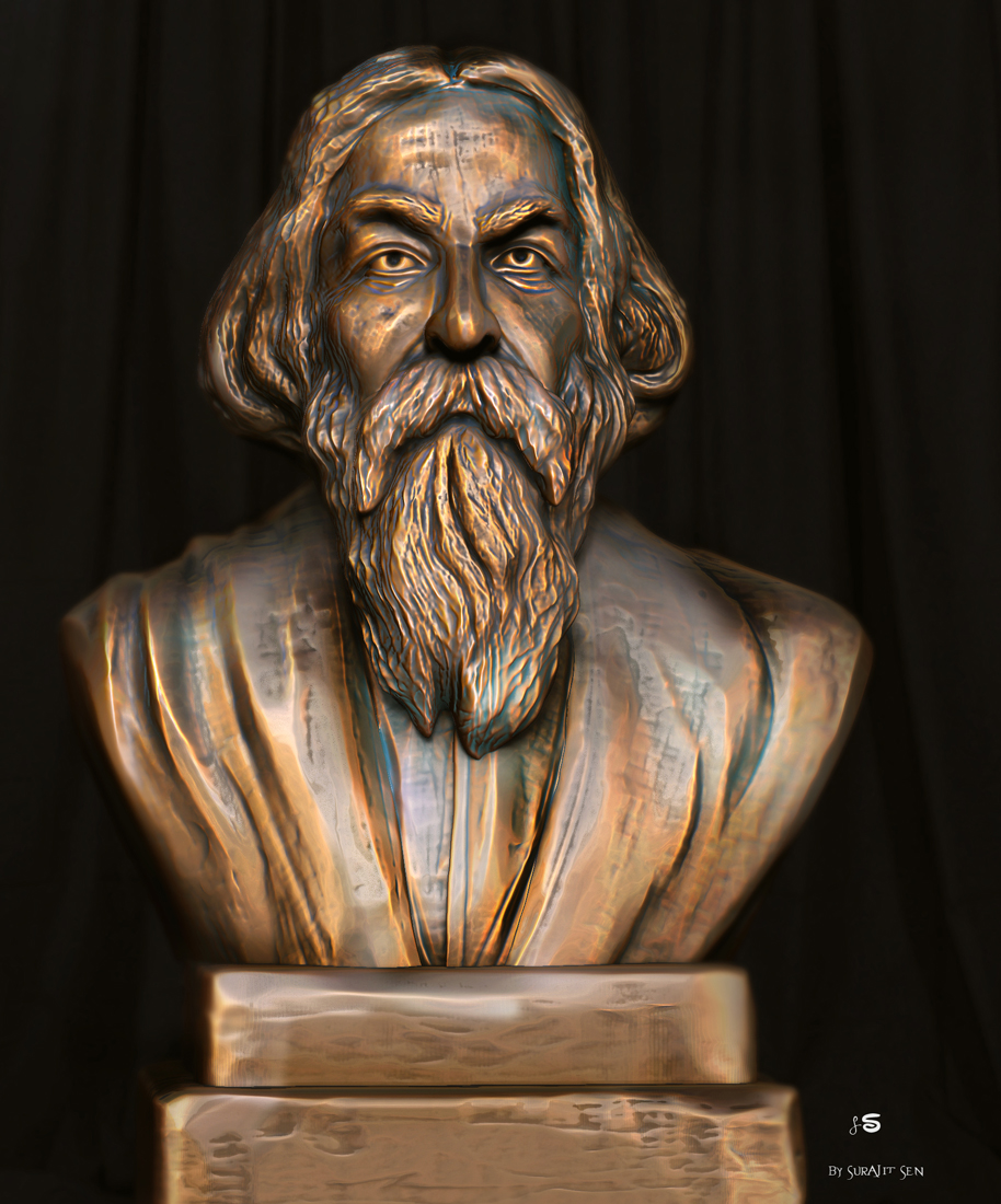 Tagore_Digital_Sculpture_SurajitSen_April2021A_L