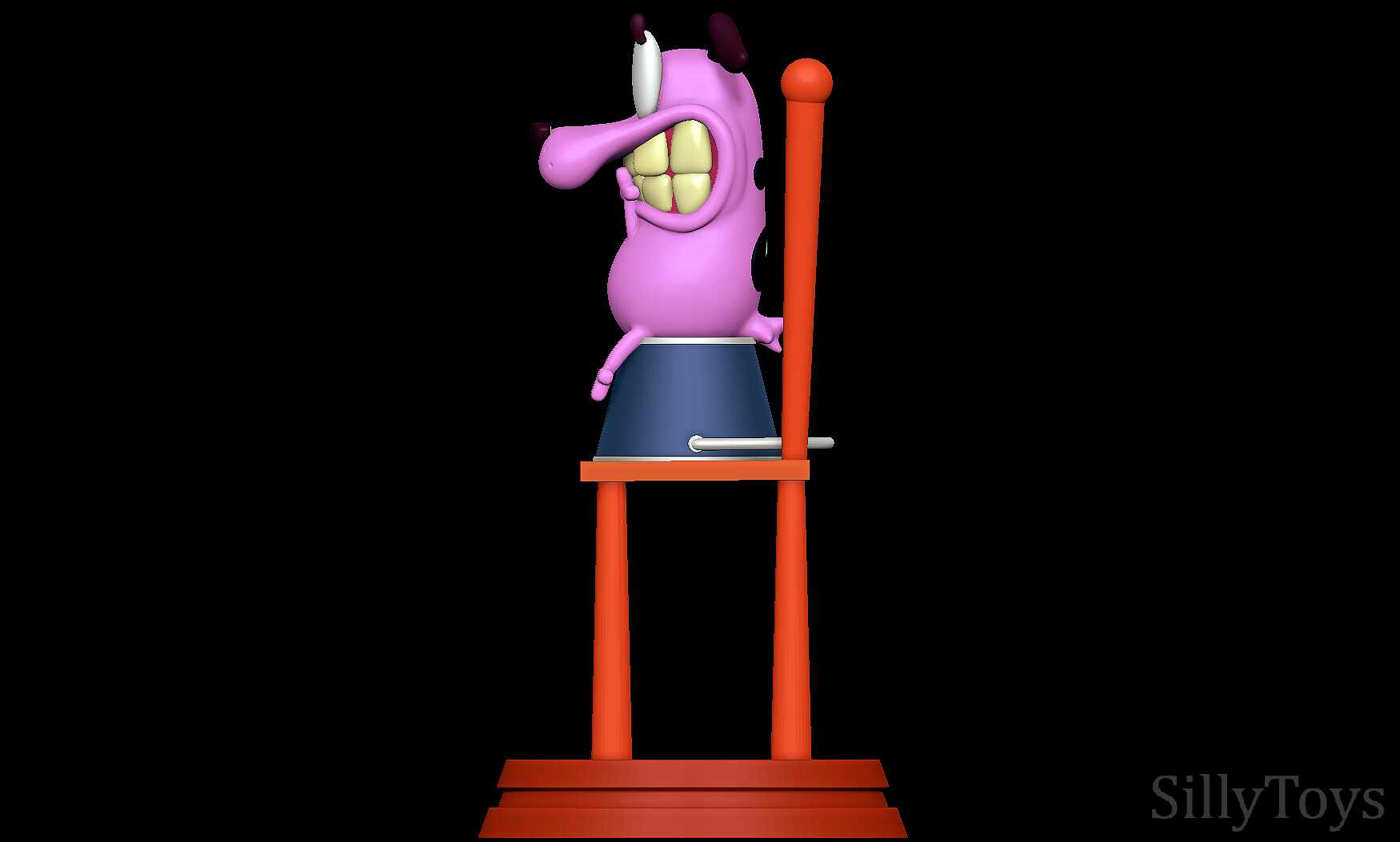 STL file cutter Courage the cowardly dog 🐕・3D printable model to  download・Cults