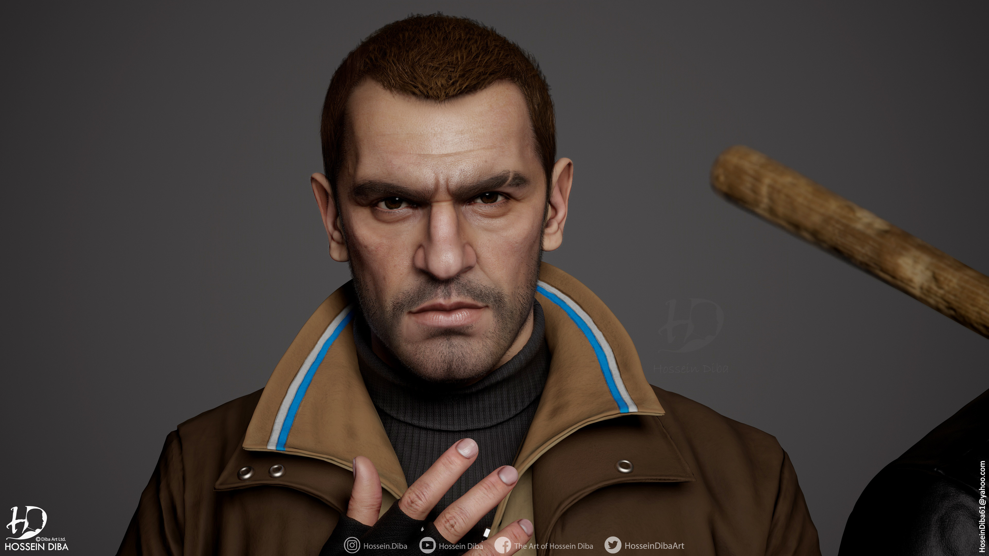 Niko Bellic HD Remastered 3D Model | 3D model