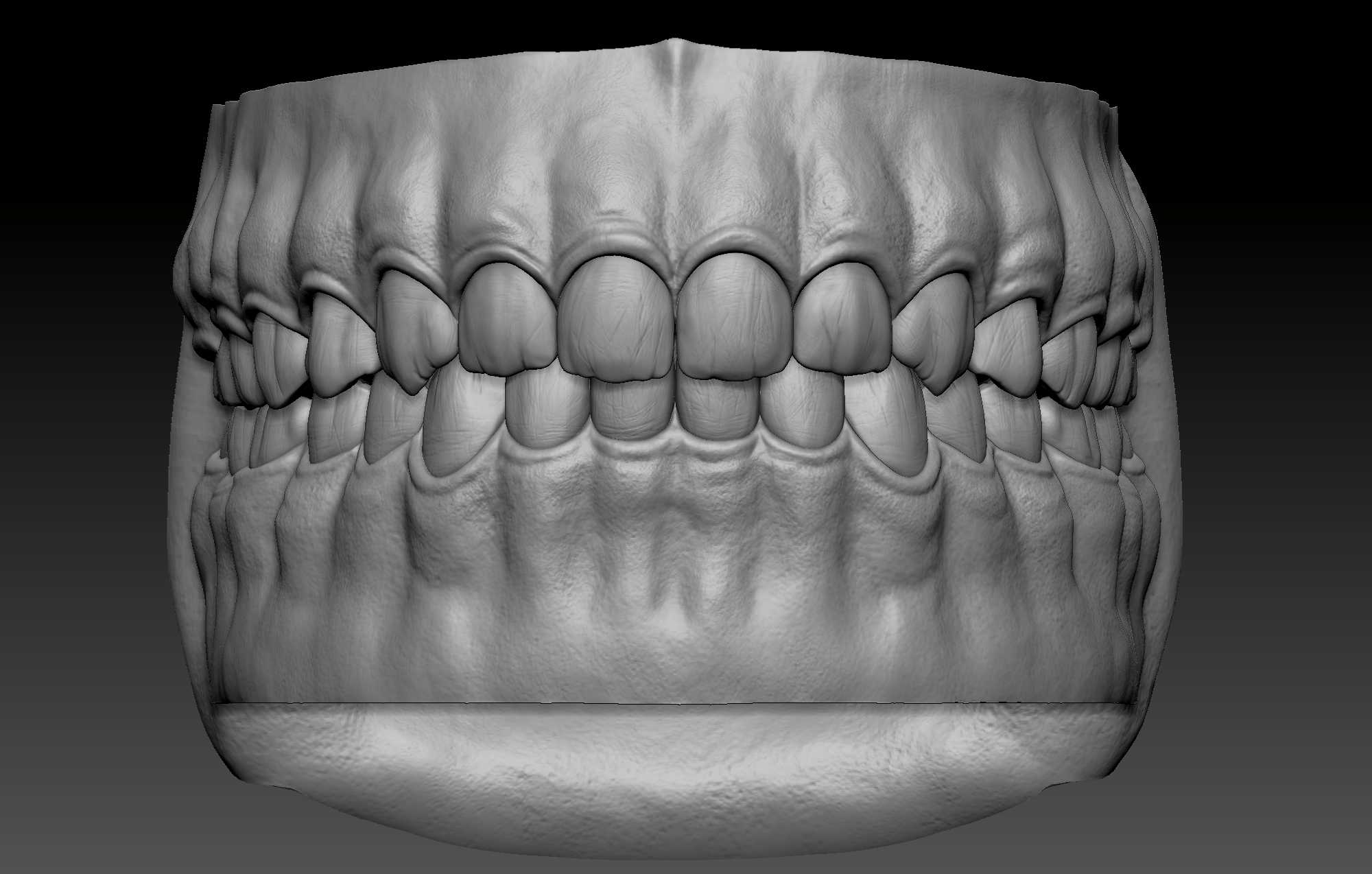 tooth zbrush