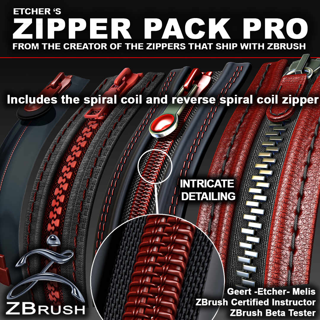zbrush zipper brush free