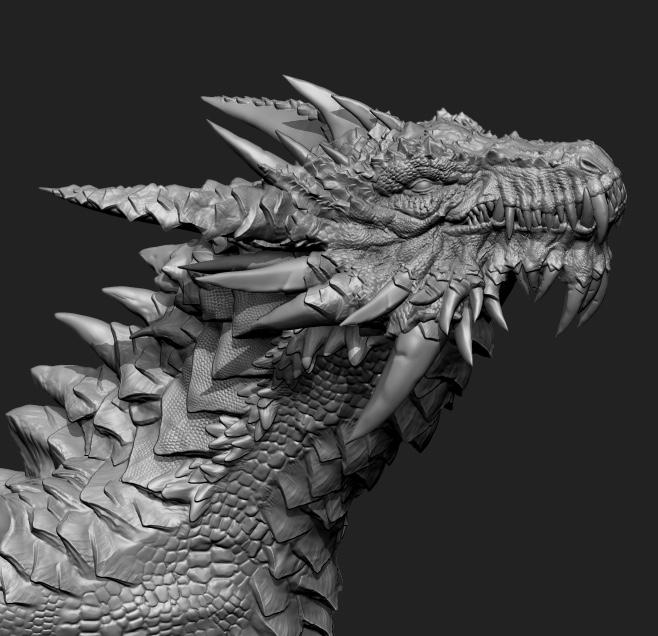 Dragon Bust Concept - ZBrushCentral