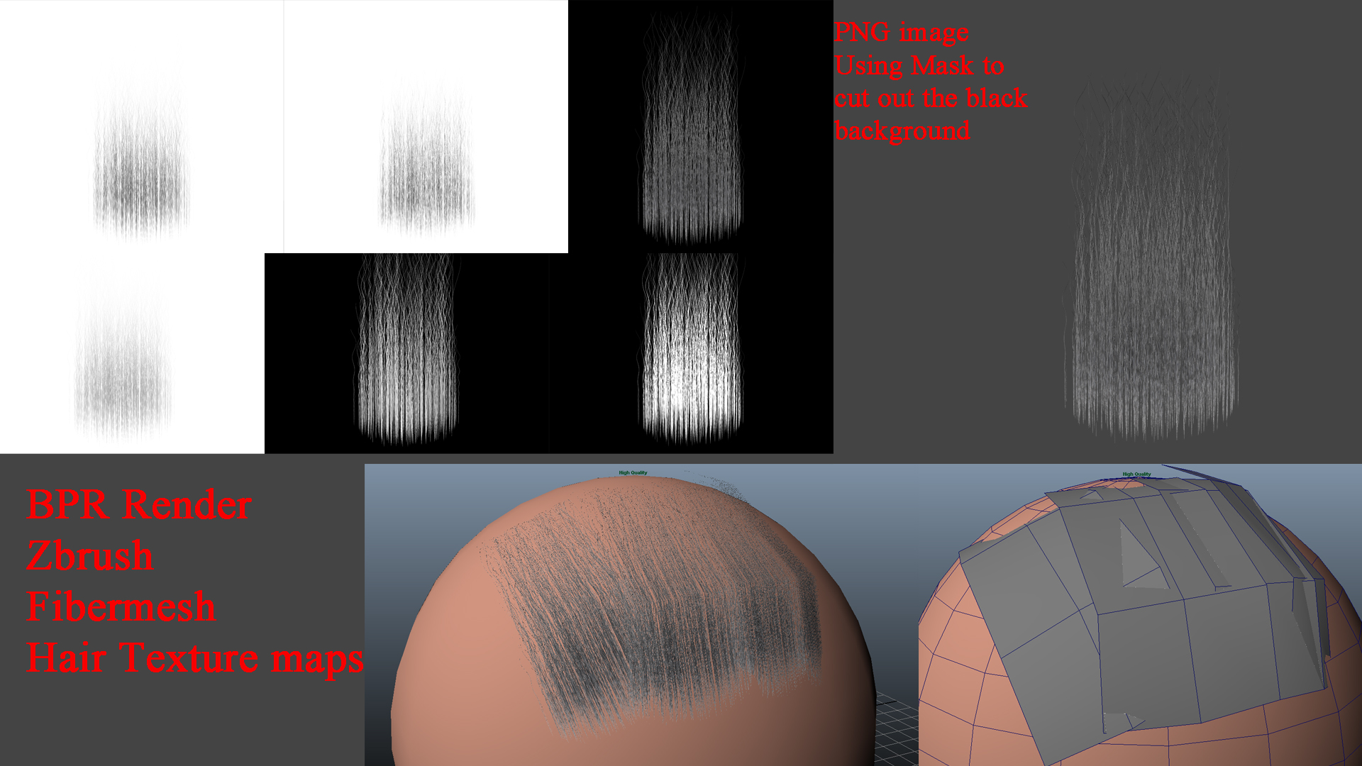 uv map hair zbrush