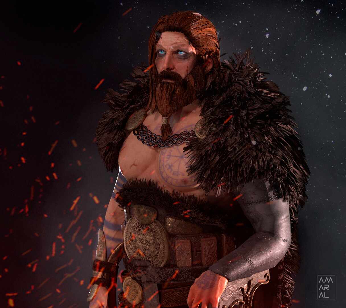 Thor - God of War Ragnarok by JohnHannon, Character Art, 3D