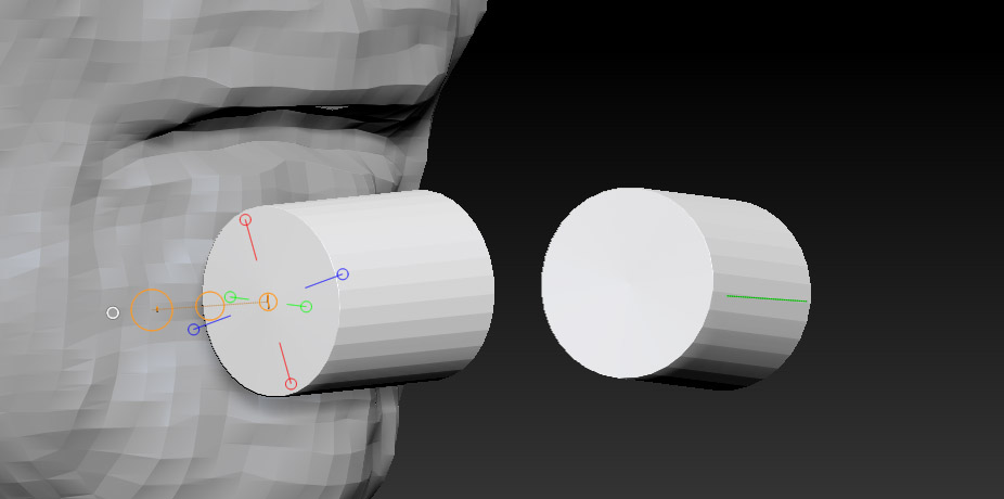 how to align mesh to axis in zbrush