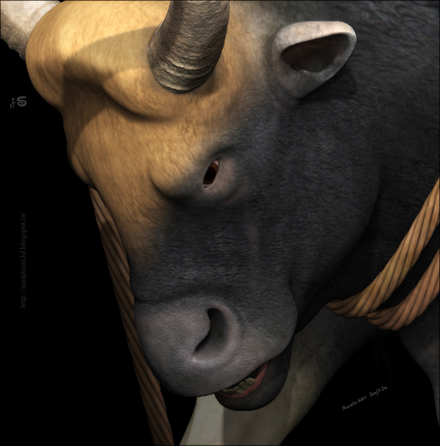 Gaur bull - Digital Sculpting - Work in Progress by Surajit Sen_TEXTURE.JPG