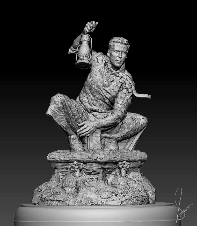 Bhoot_Bangla_Digital_Sculpture_SurajitSen_April2026_WIP