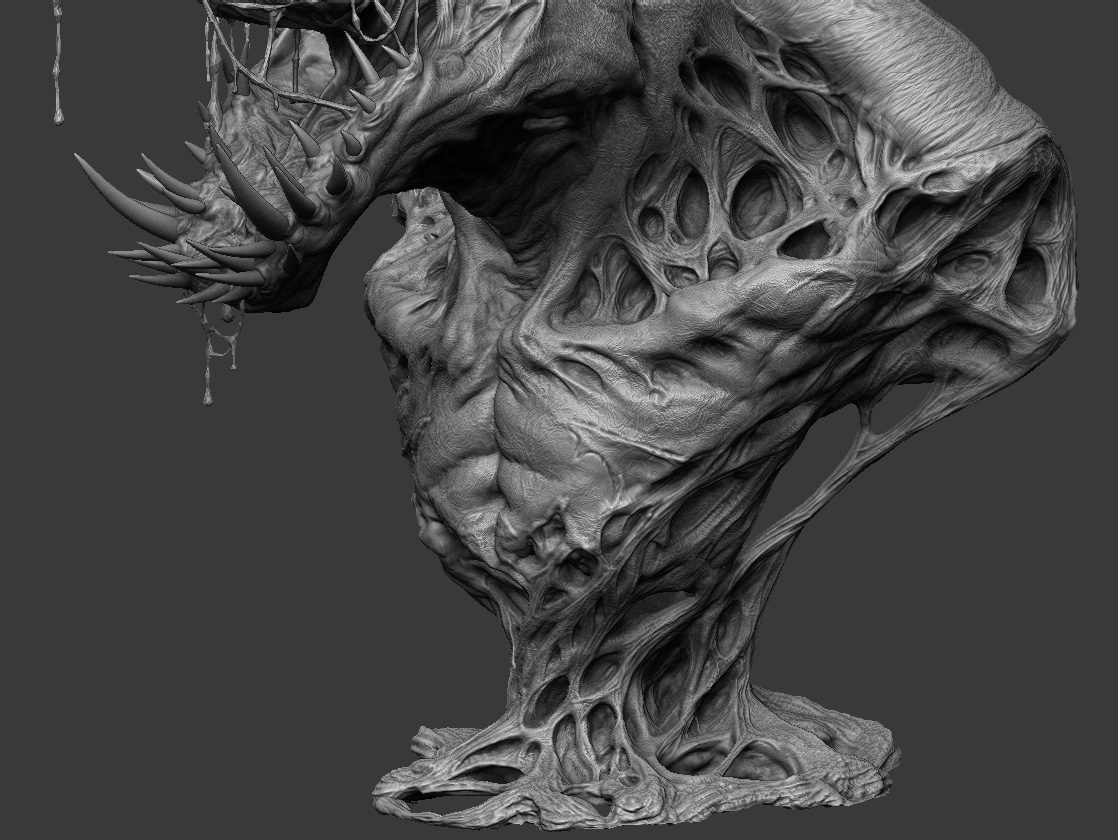 Scp 3d model. SCP 169. Зибраш. Zbrush.