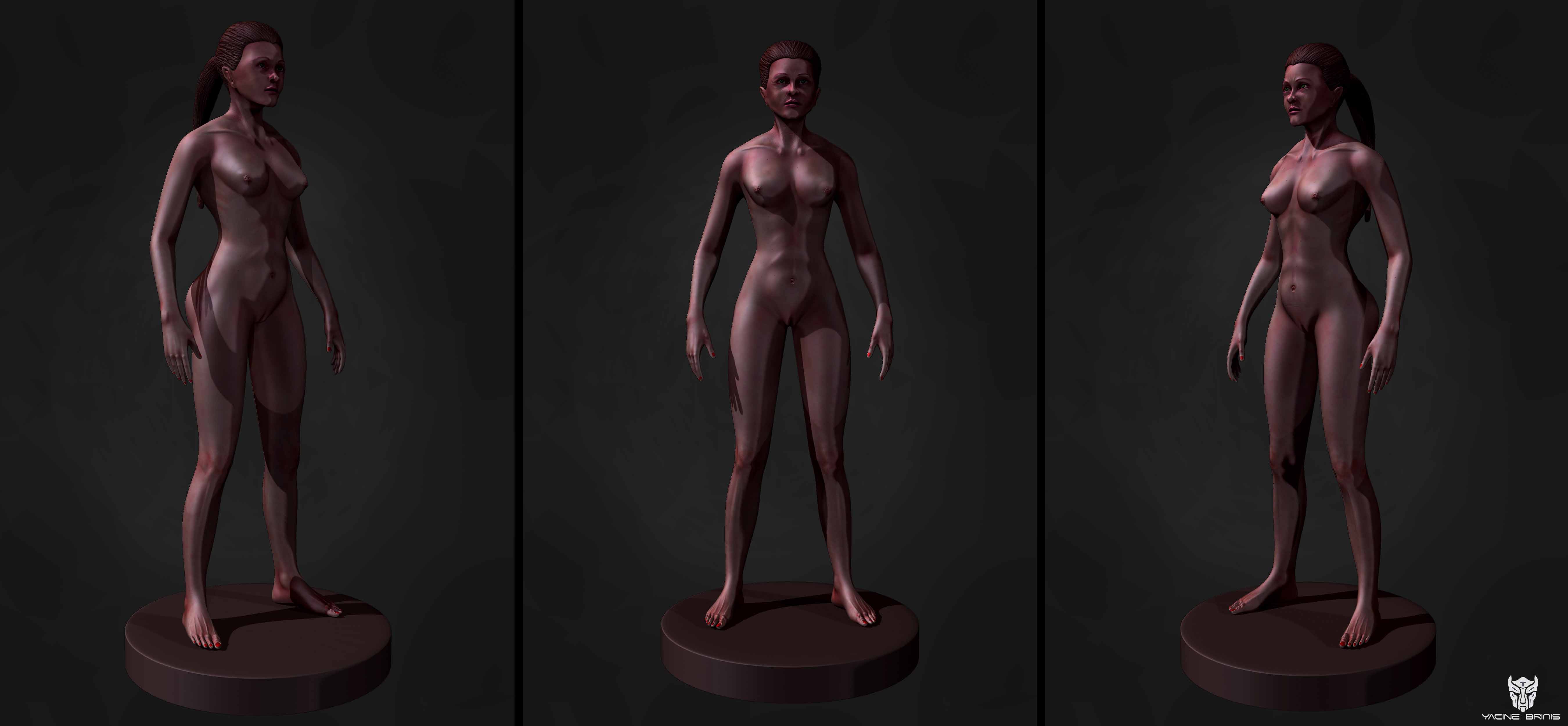All the renders, Final Image 3D Female Anatomy By Yacine BRINIS View 01.jpg