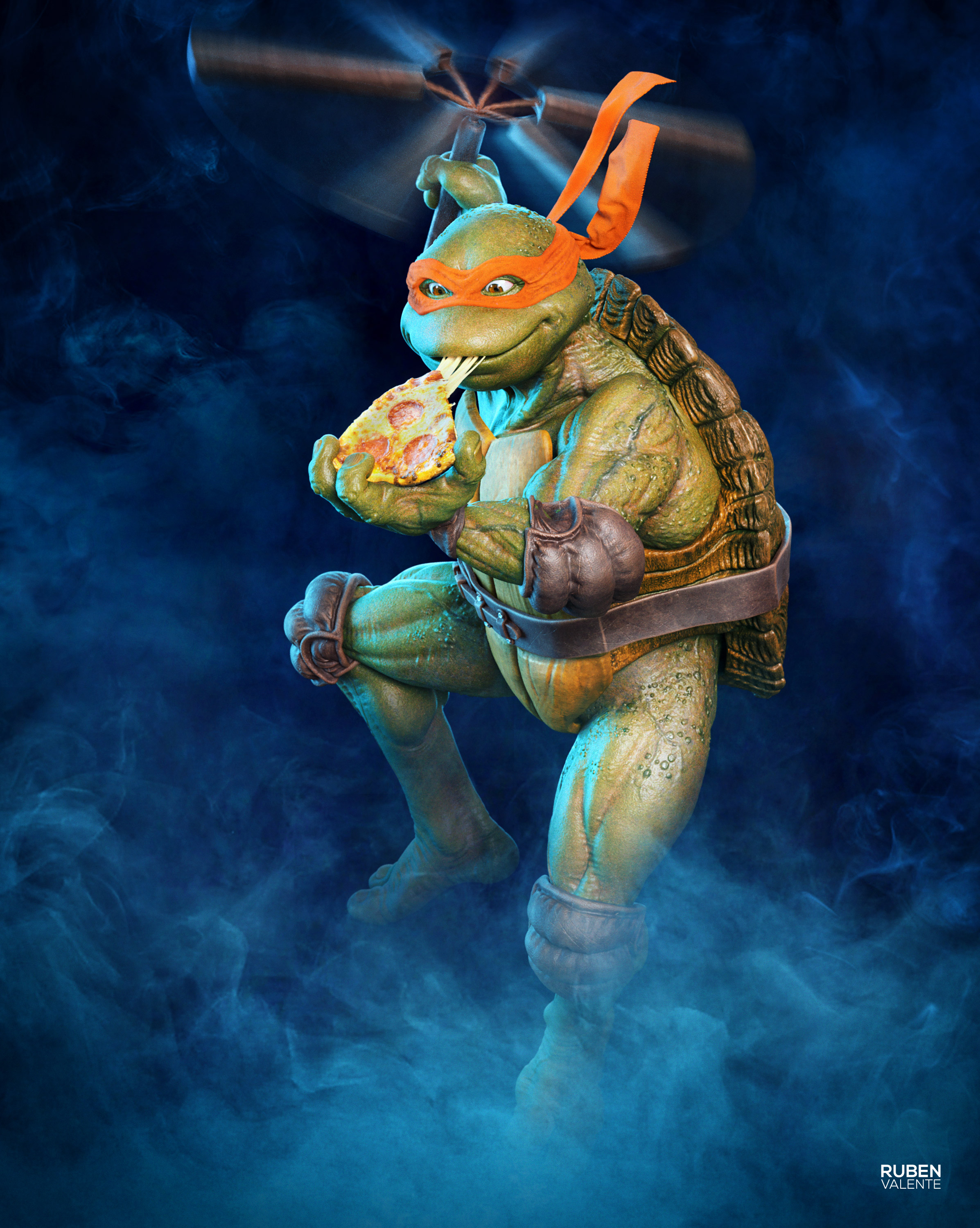 TMNT MICHAELANGELO - 30TH MOVIE ANNIVERSARY - ZBrushCentral, image size:2394x3000