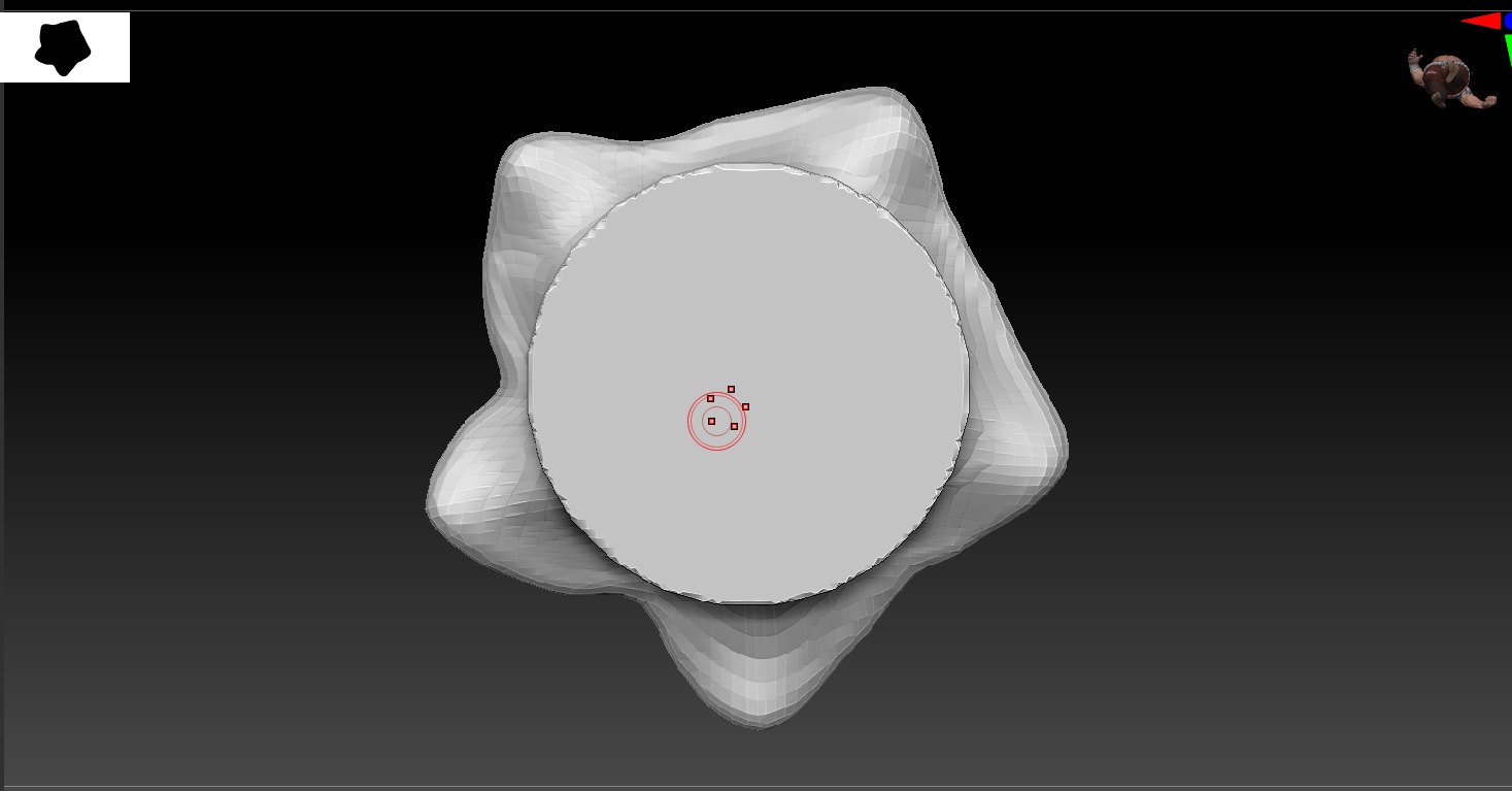 how to center object zbrush