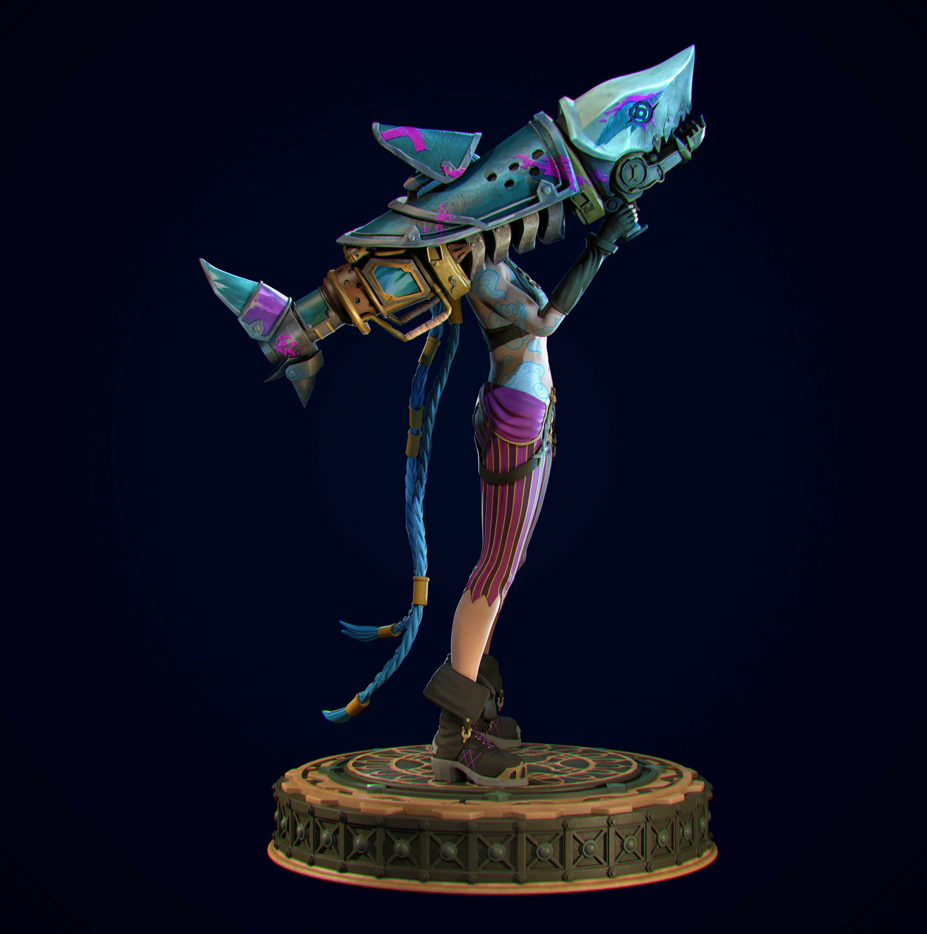 Jinxs Arcane Fanart Zbrushcentral