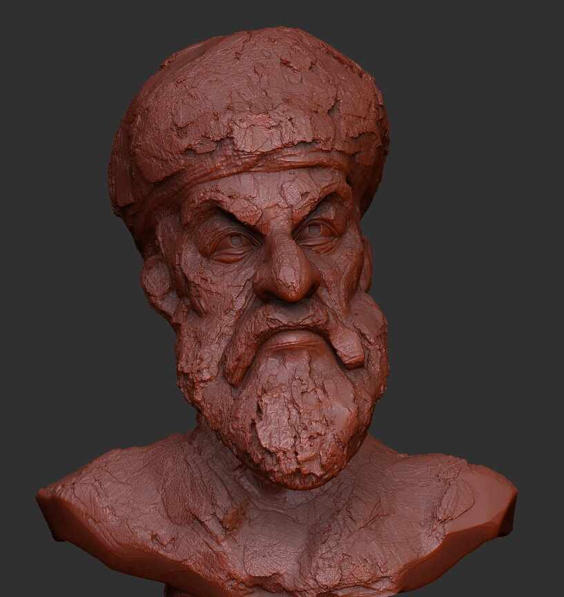 Human_Head_QWuick_Blocking_Digital_Sculpture_SurajitSen_Jan2024_WIP