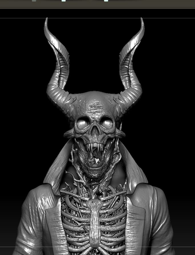 Octskull_Creature_Digital_Sculpture_SurajitSen_WIP_May2024