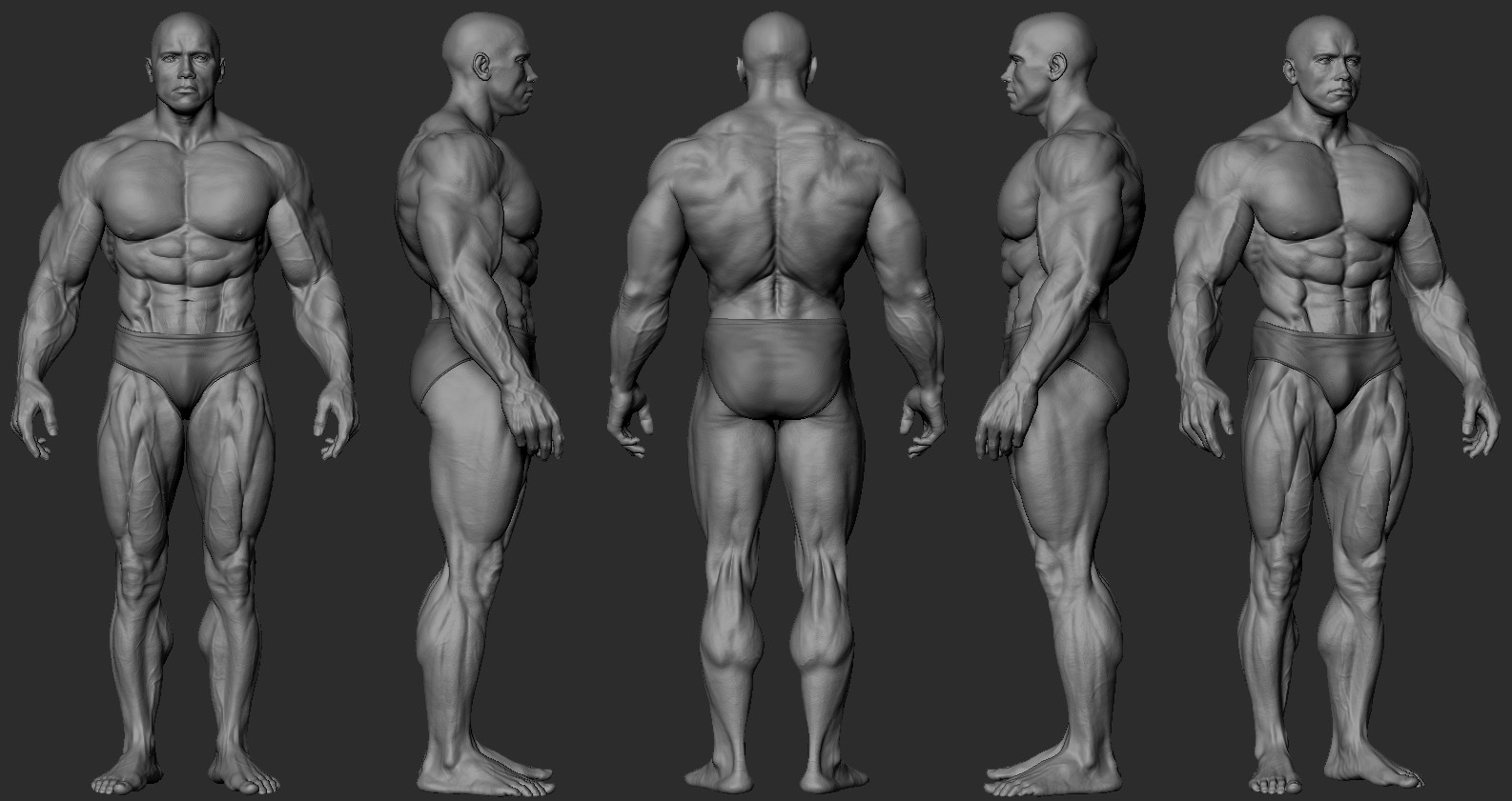 Формы mr. Шварценеггер 3d Zbrush.