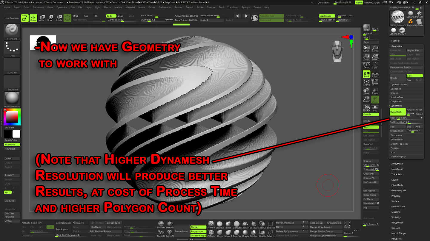 3D Surface Noise with Noise Maker in Zbrush 2021 & Zbrush Core