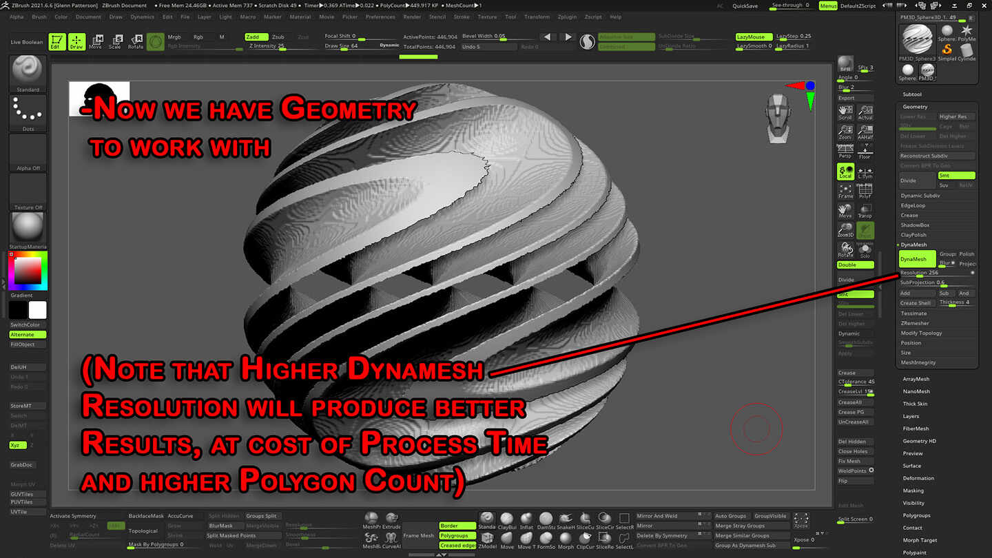 zbrush convert surface noise to displacement map