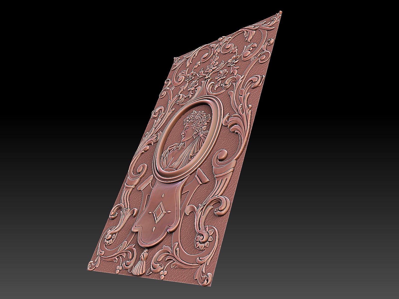 Decorative Panel with Portraits - 3