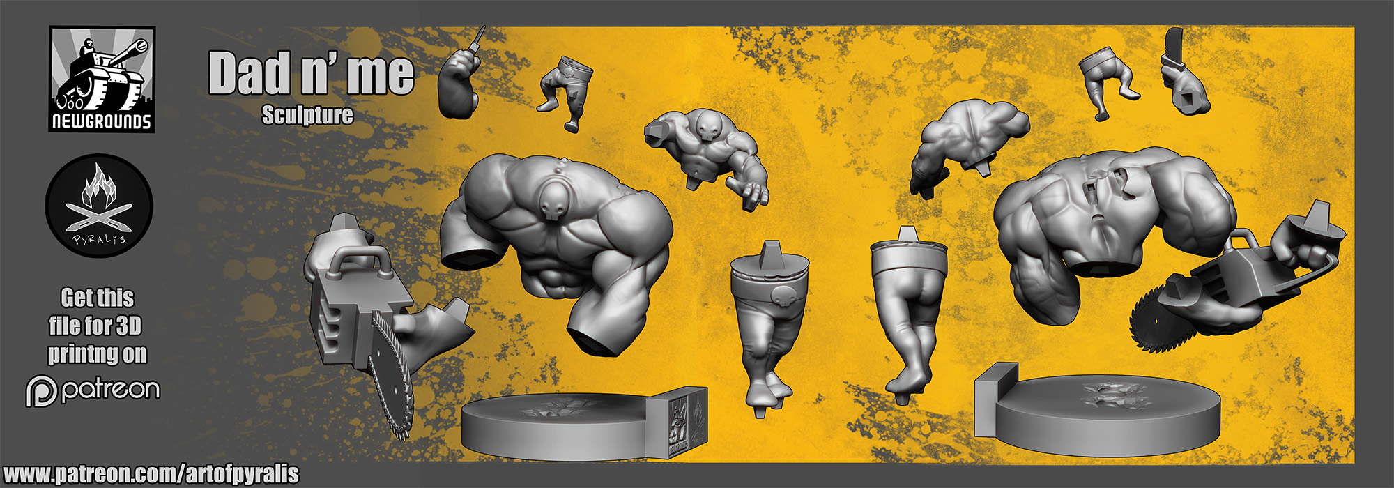 dad-n-me-free-sculpture-for-3d-printing-zbrushcentral