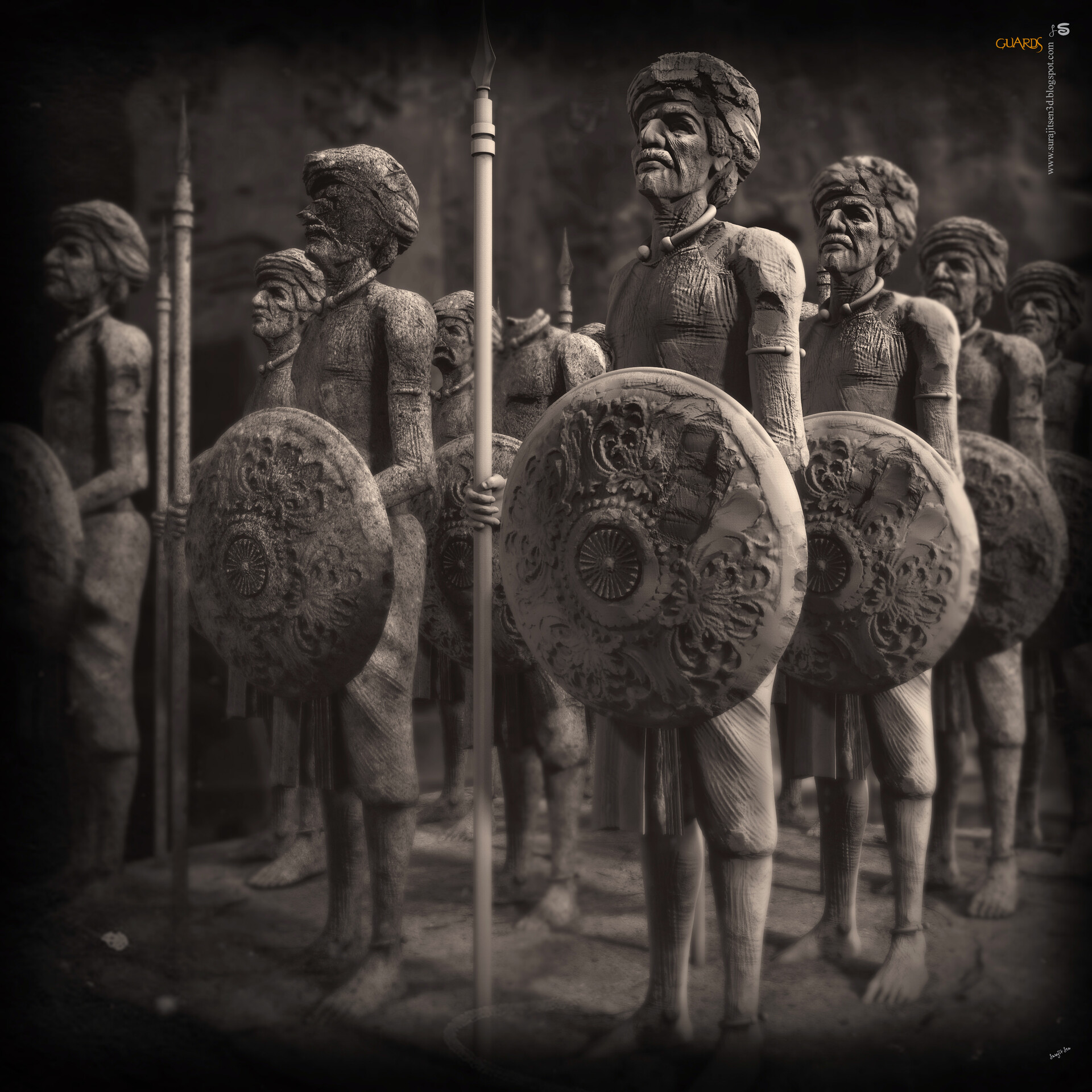 Guards_Digital_Sculpture_SurajitSen_June2020AL