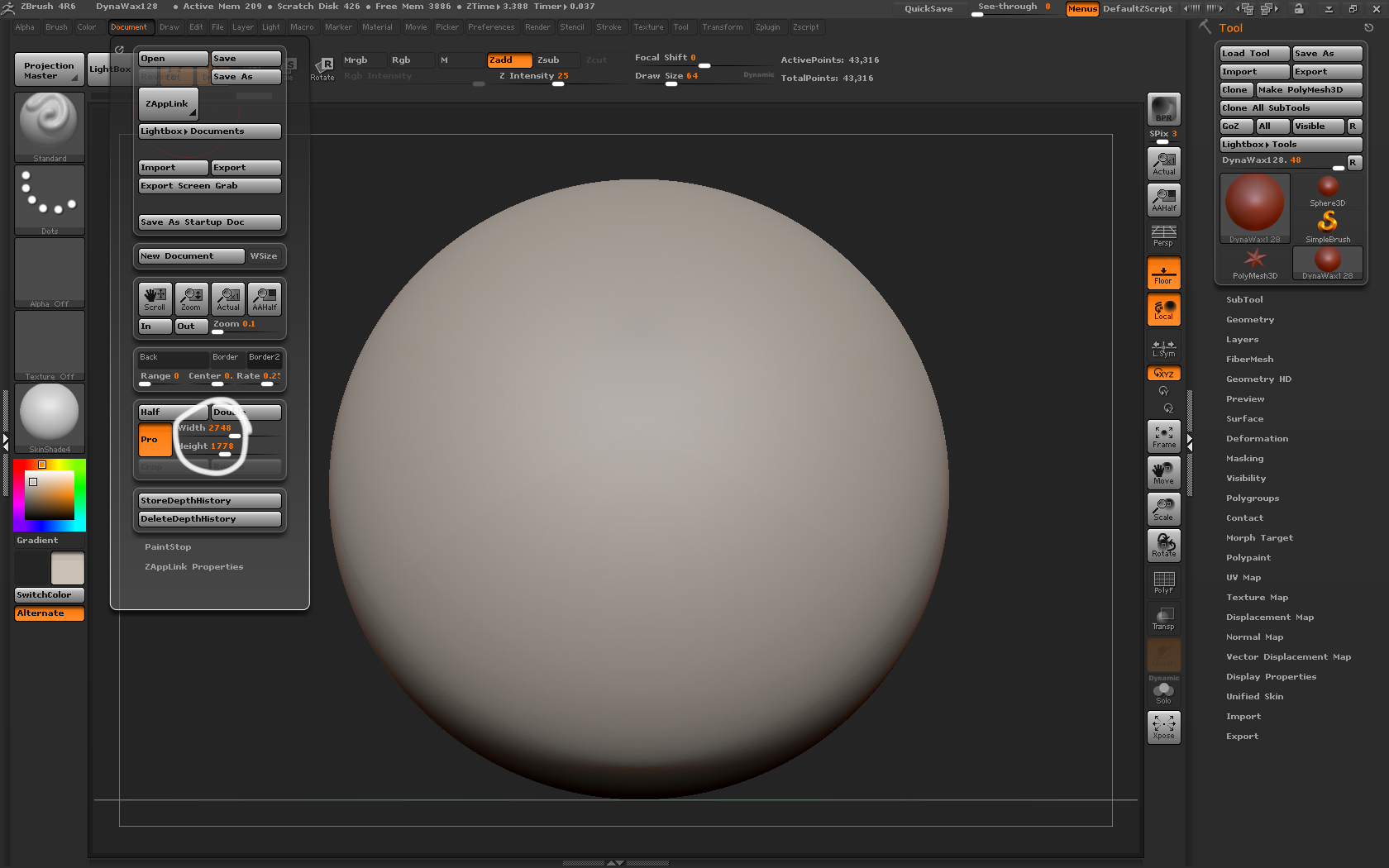 zbrush change ui resolution