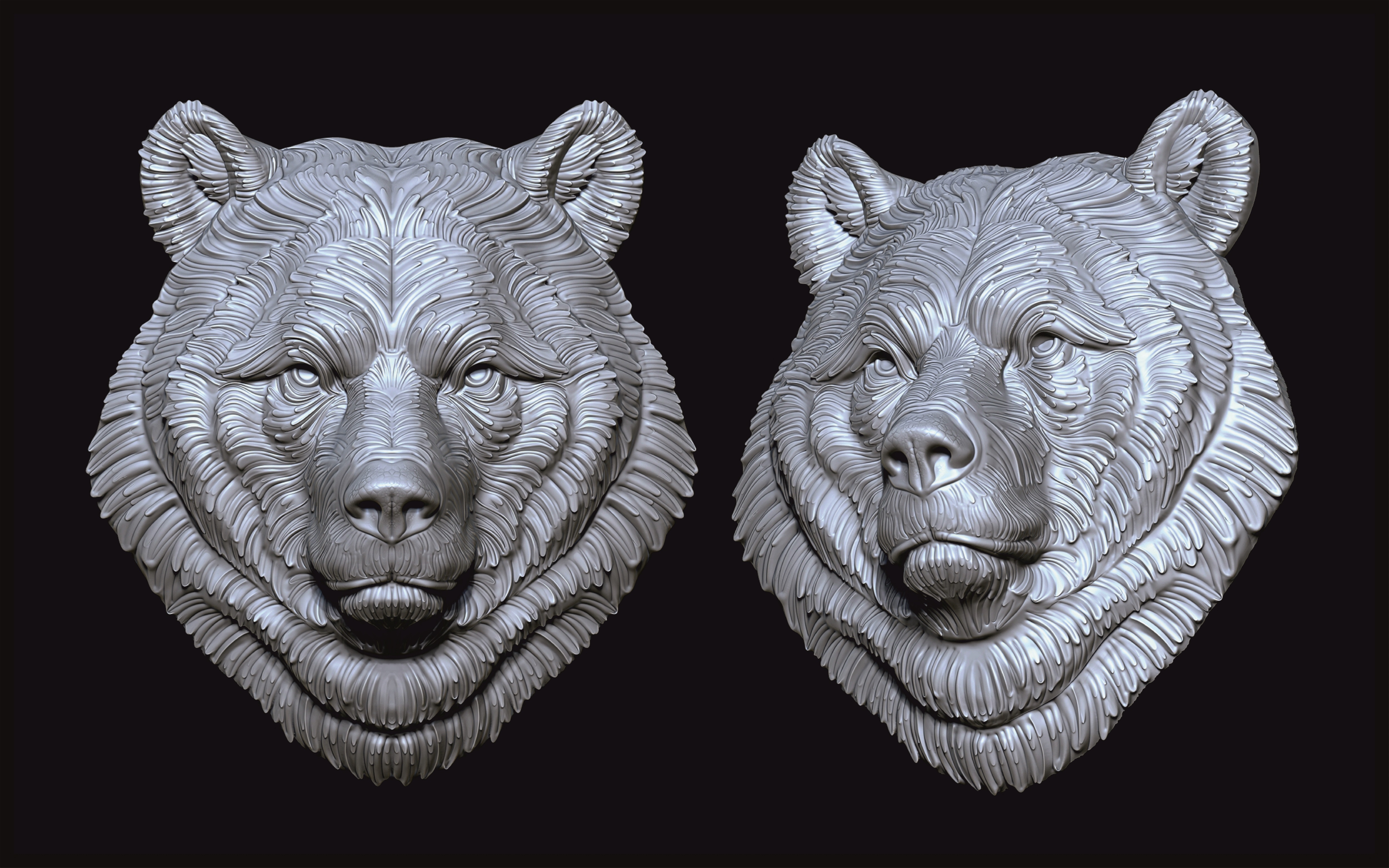 Zbrush барельеф из картинки